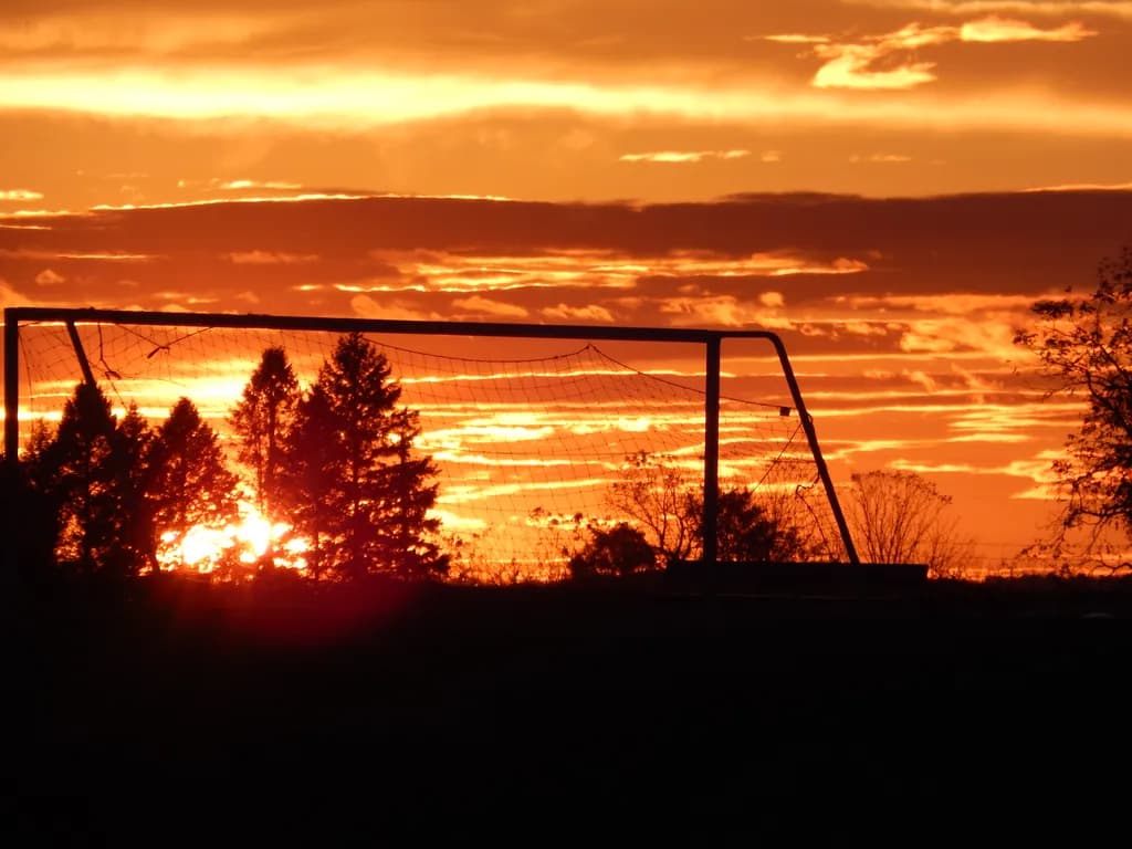 Sunset Goalpost
