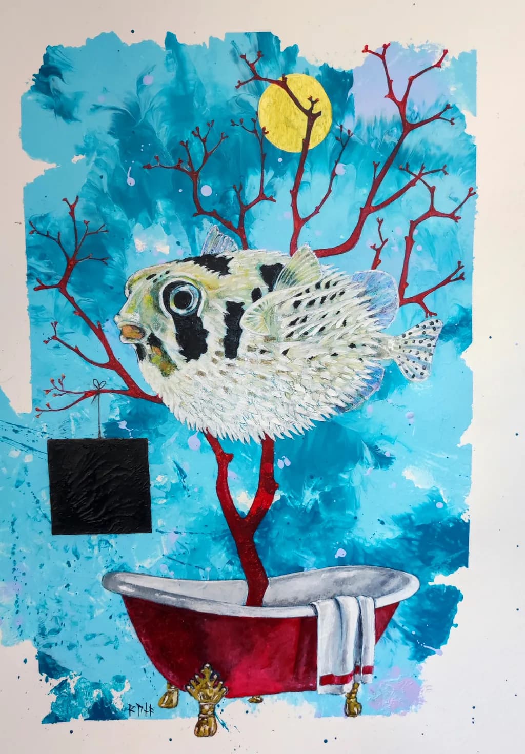 "A Little bit of Sea for the Fugu Fish on the Tree