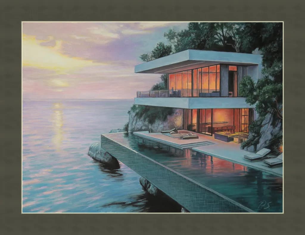 Evening Over the Ocean