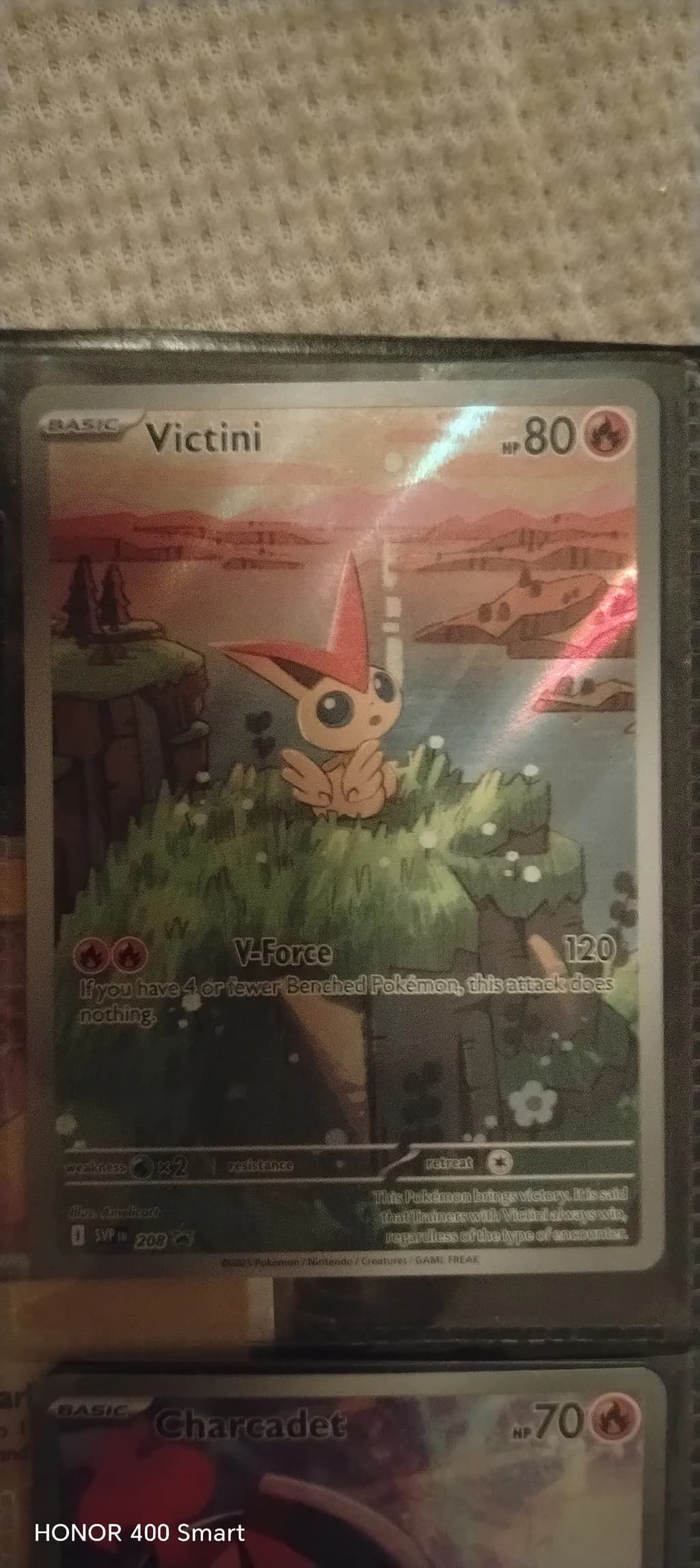 Victini on Cliff