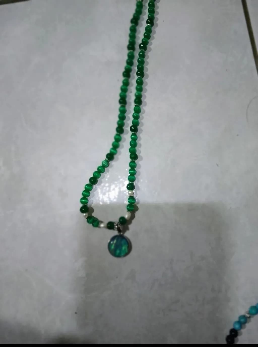 Green Beaded Necklace