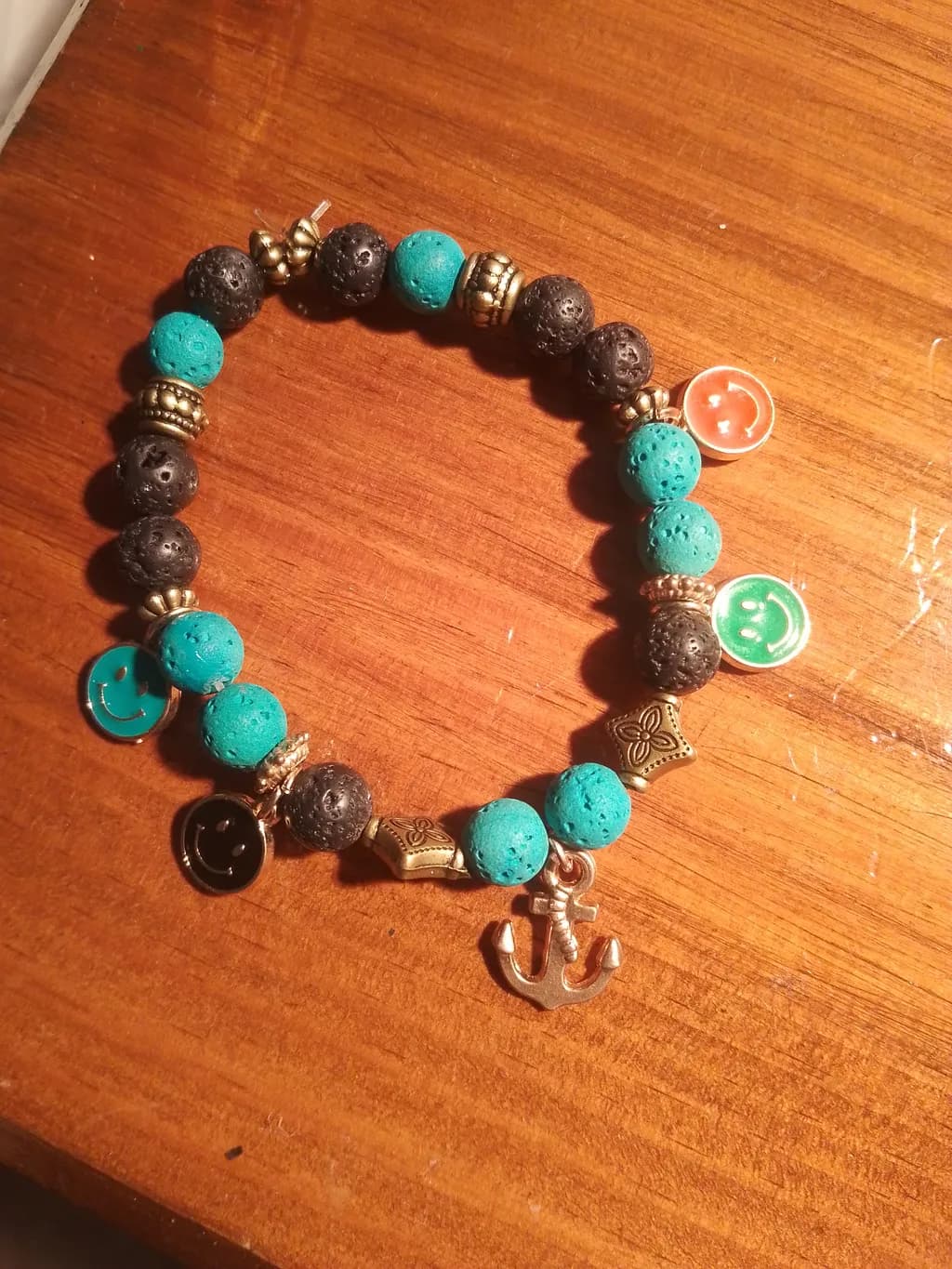 Beaded Anchor Bracelet