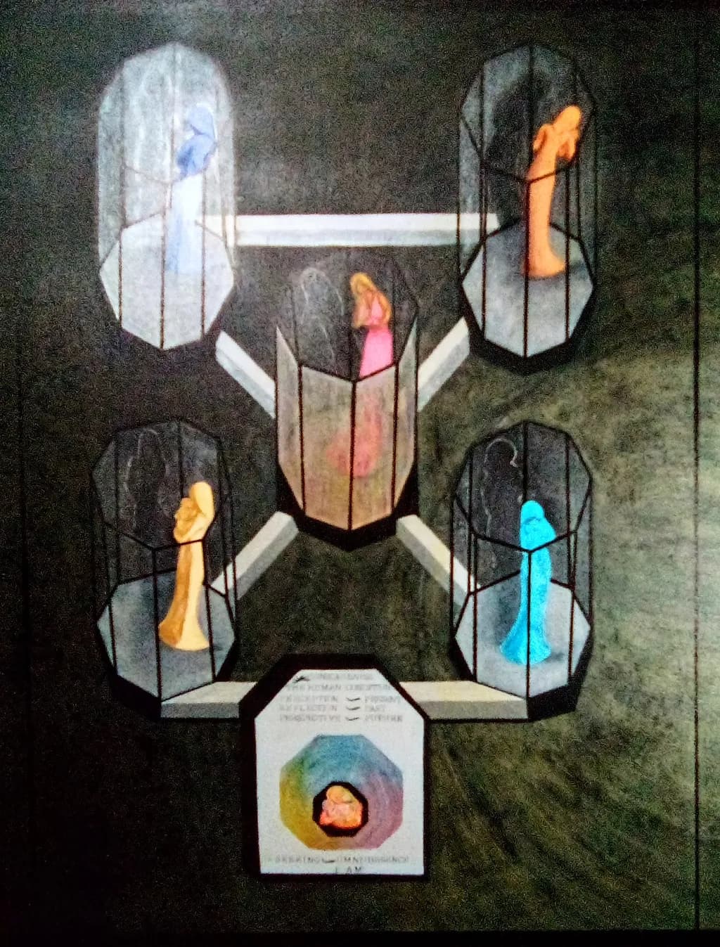 Caged Emotions: A Journey Through Color and Form