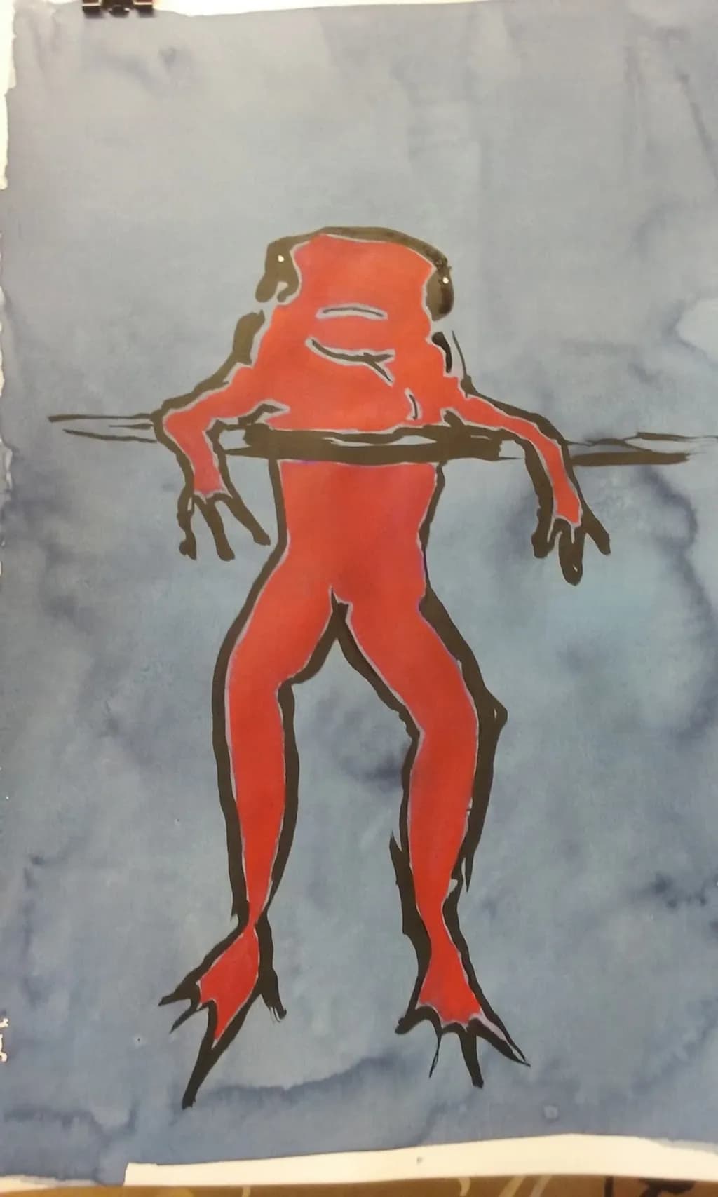 Red Frog Silhouette