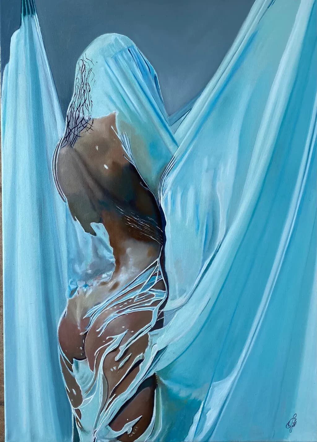 Blue Veil Figure