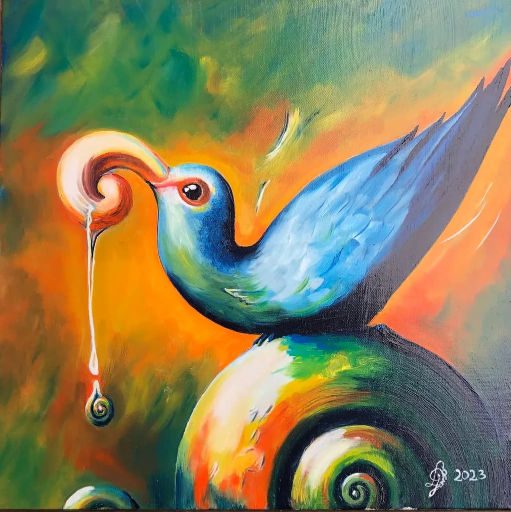 Spiral Bird Drip