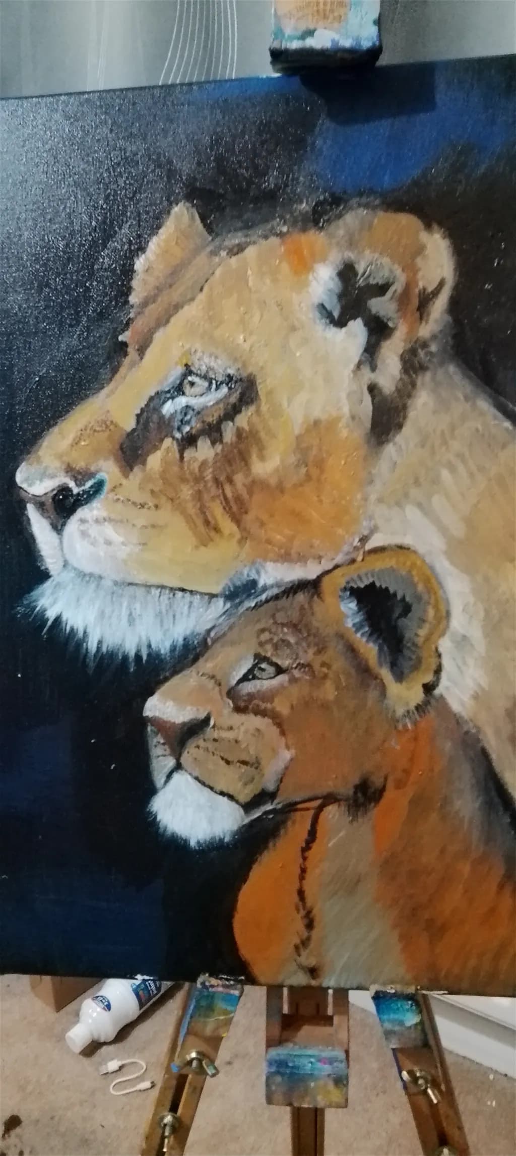 Lioness and Cub Portrait
