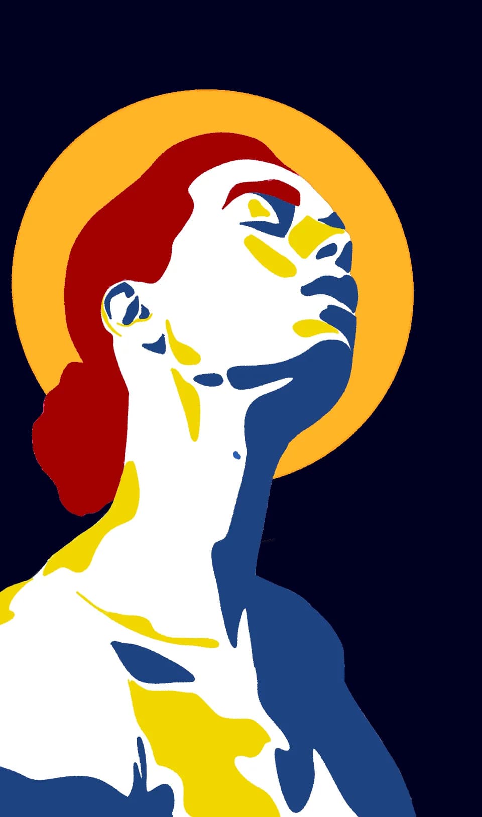 Radiant Reverie: A Modern Portrait of Serenity and Strength