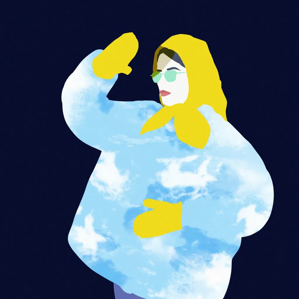 Whimsical Clouds: A Playful Portrait of Style and Serenity