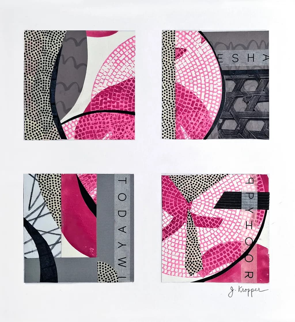A Dance in Pink and Grey