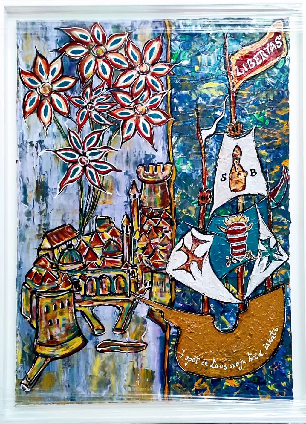 Ship and Harbor Scene