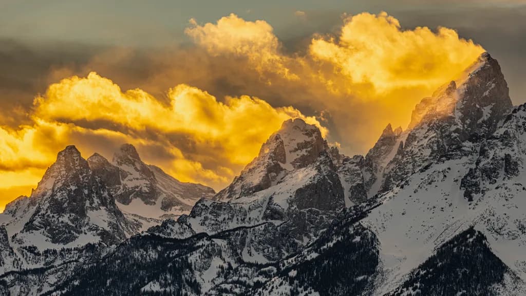 Teton Winter Fire