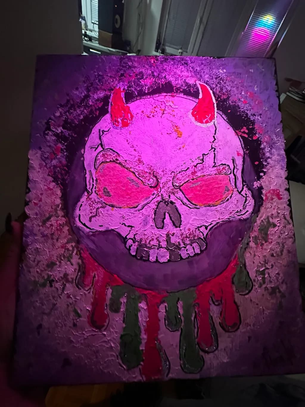 Neon Skull Drip