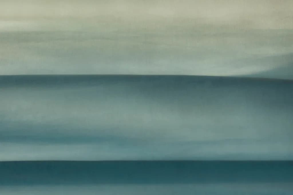 Whispers of Tranquility: A Serene Horizon in Soft Blues and Greens