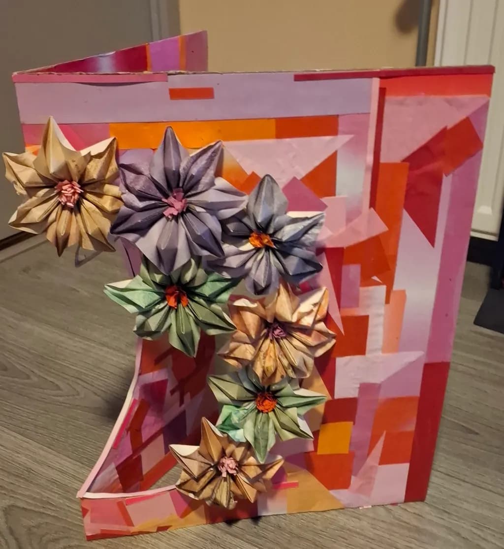 Colorful Origami Blooms