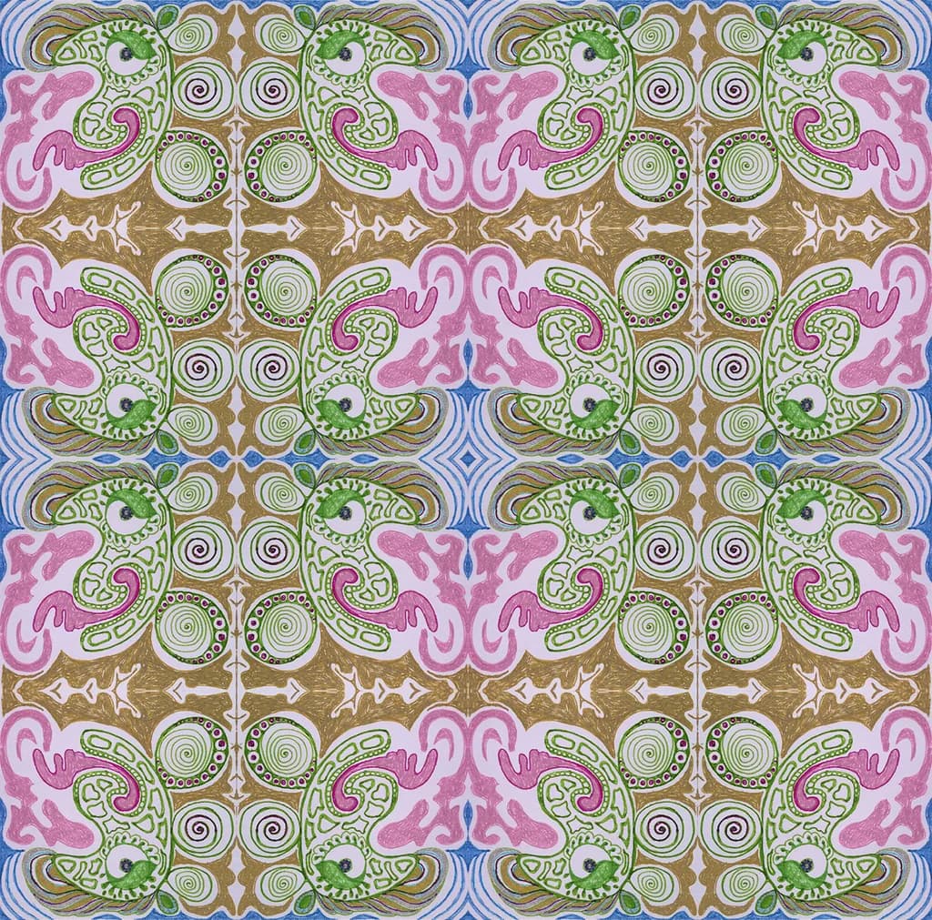 Whimsical Harmony: A Dance of Colorful Swirls and Spirals