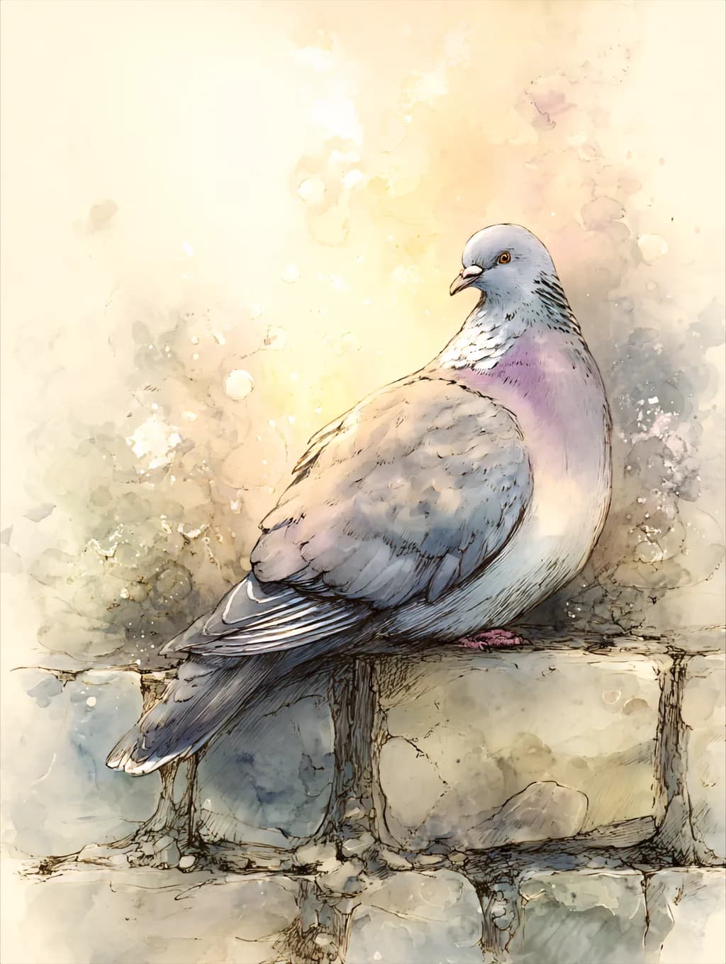 Wood Pigeon Perch