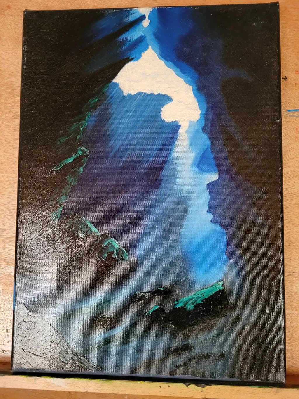 Abstract Blue Light