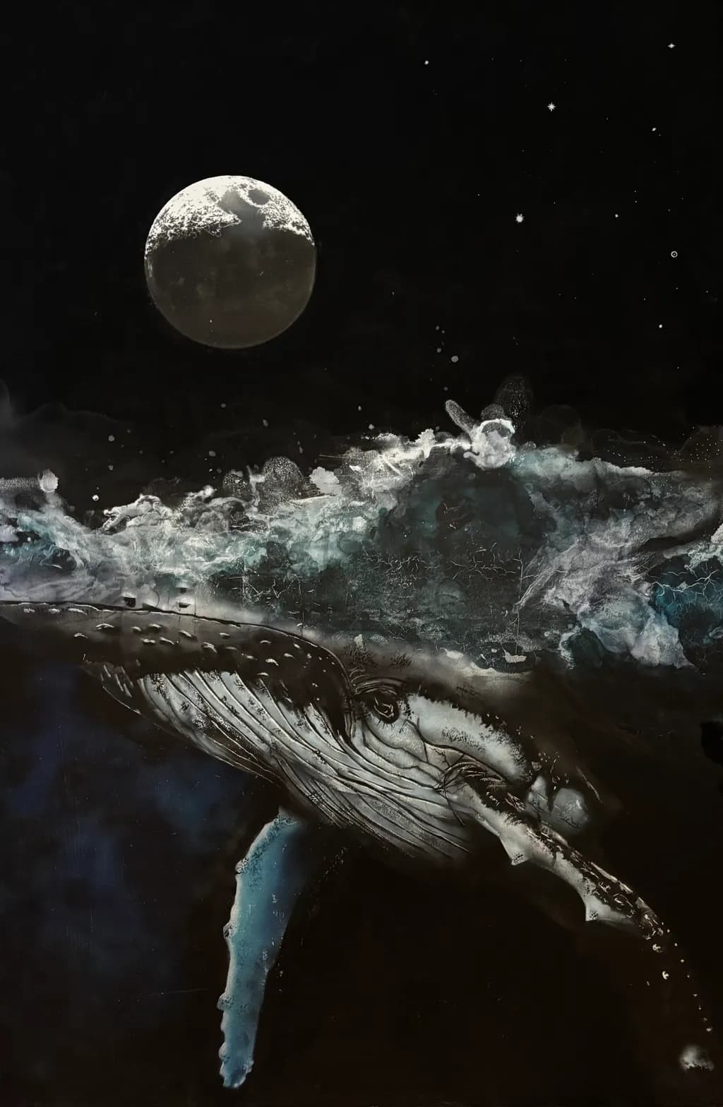 Moonlit Ocean Whale