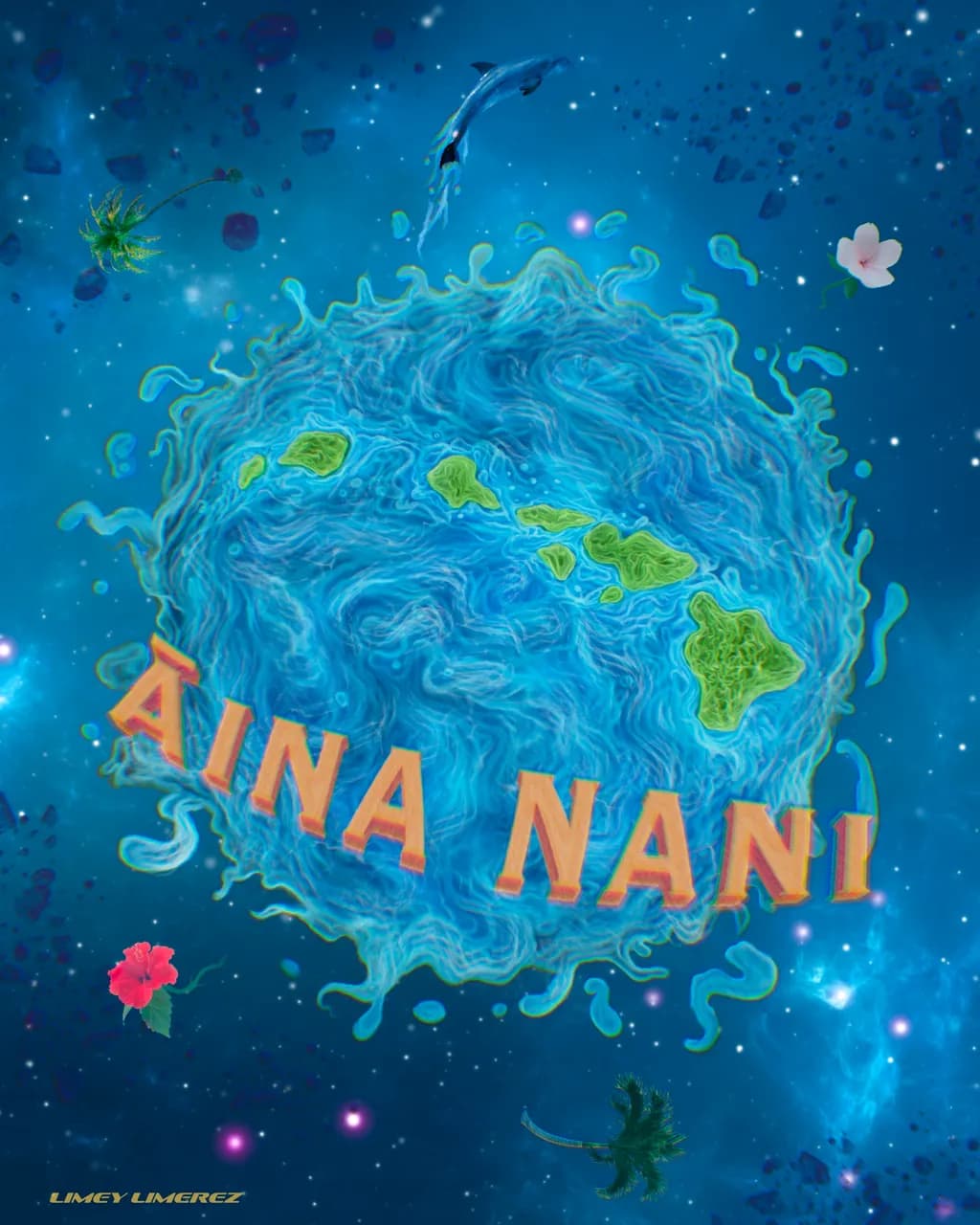 Celestial Flora: A Vibrant Journey Through Aina Nani's Oceanic World