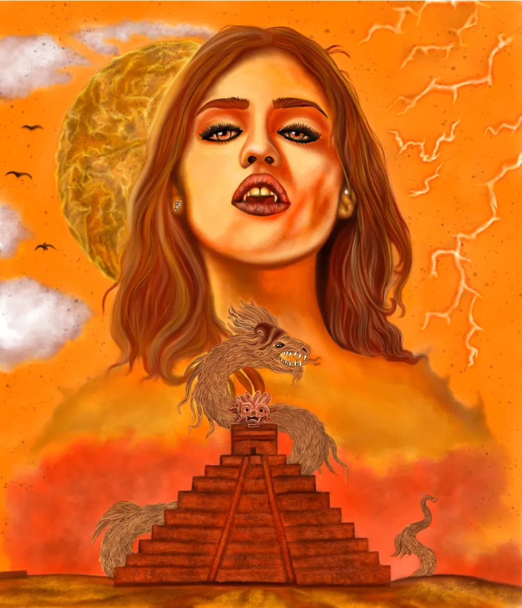 Vibrant Mythos: The Ancient Portrait of Power and Mystery