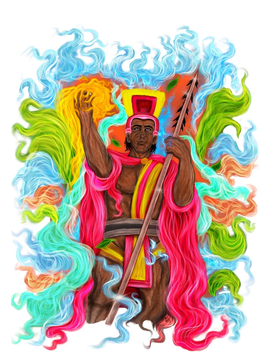 Spirit of the Elements: A Vibrant Tribute to Ancient Wisdom and Power
