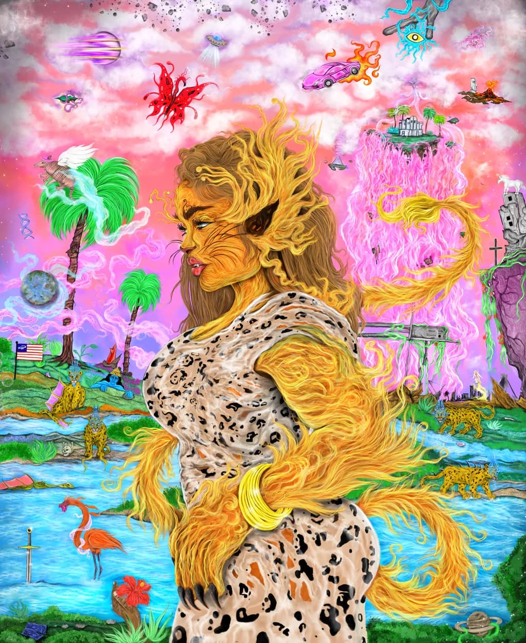 Ethereal Transformation: A Journey Through Cosmic Wilderness
