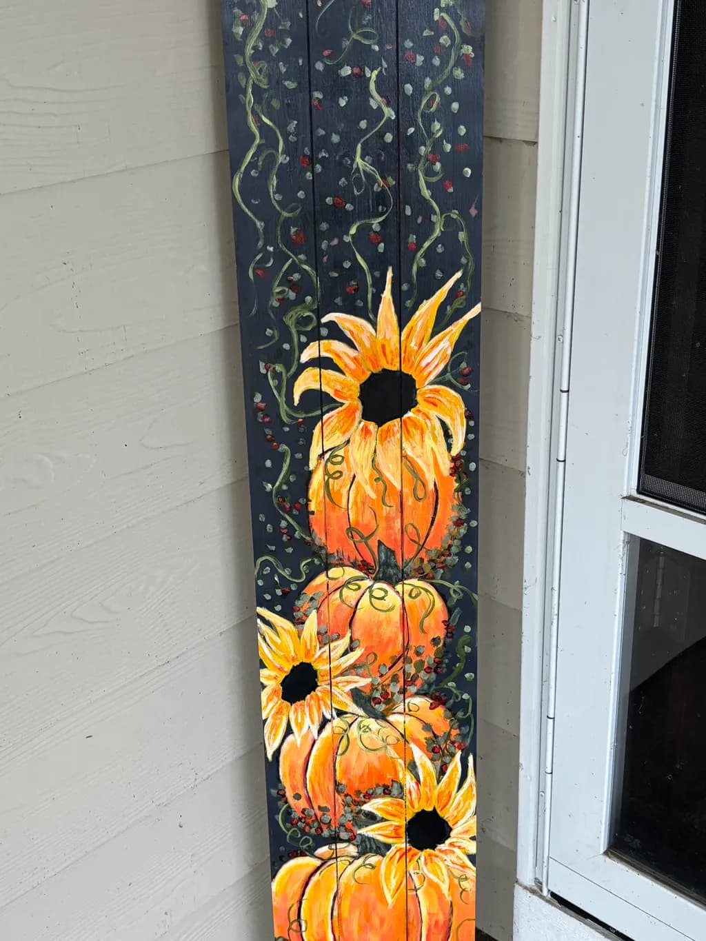 Sunflower Pumpkin Stack
