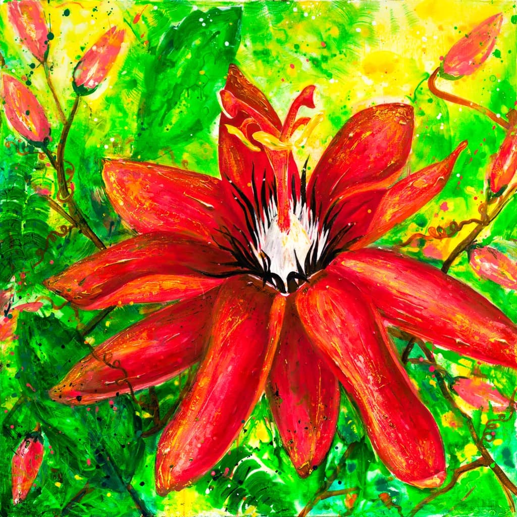 Red Passion Flower