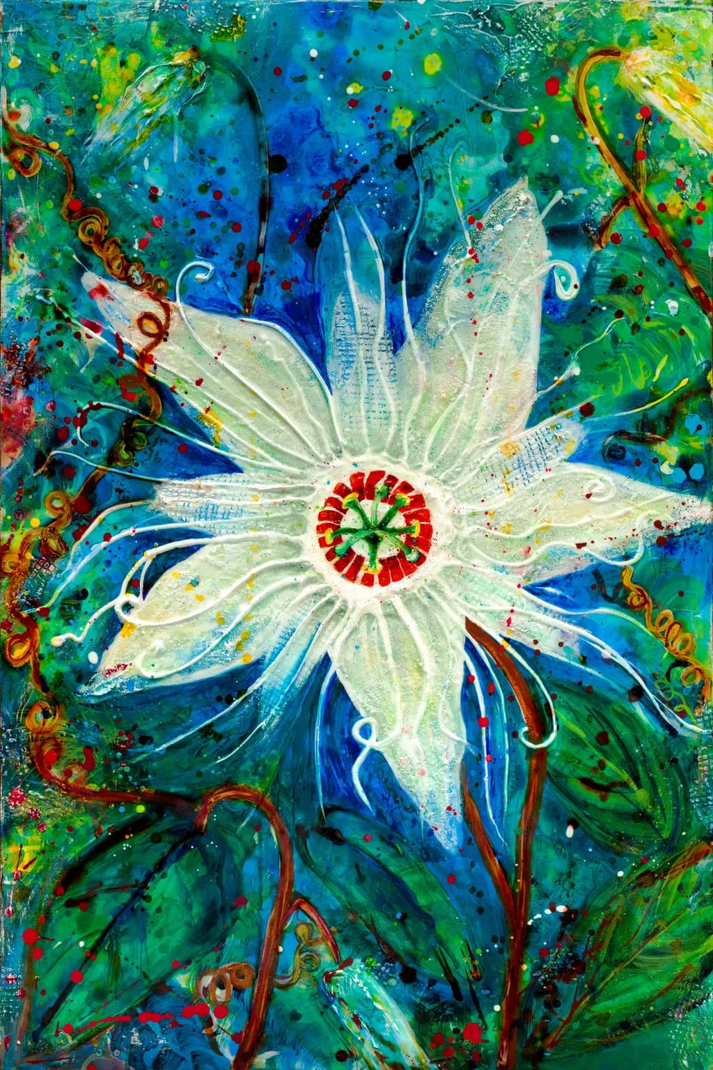 White Passion Flower