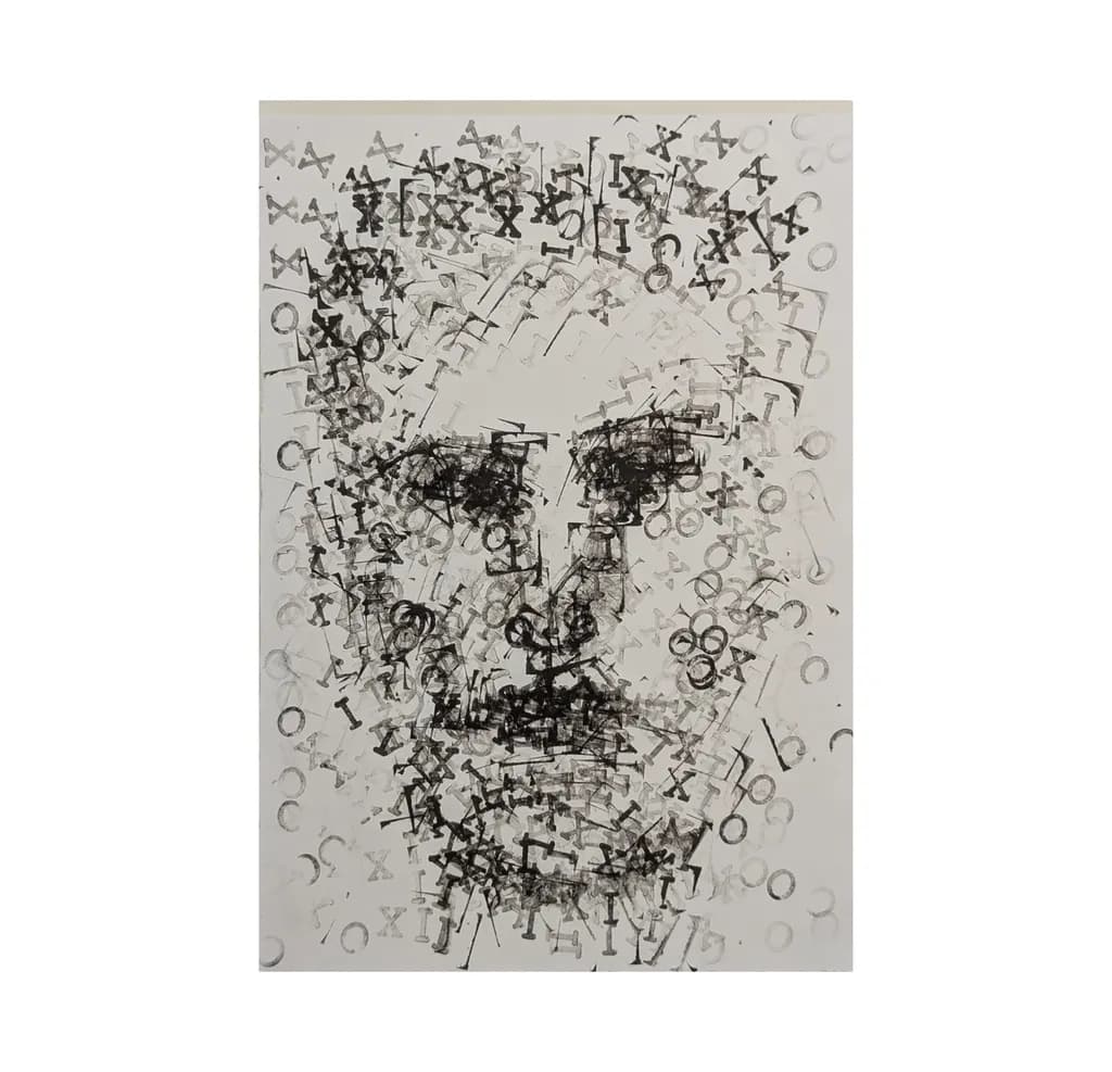 Text Face Portrait