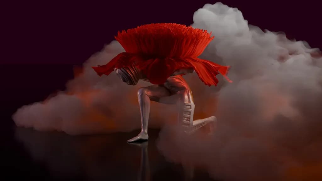 Ethereal Resilience: A Dance of Flame and Shadow