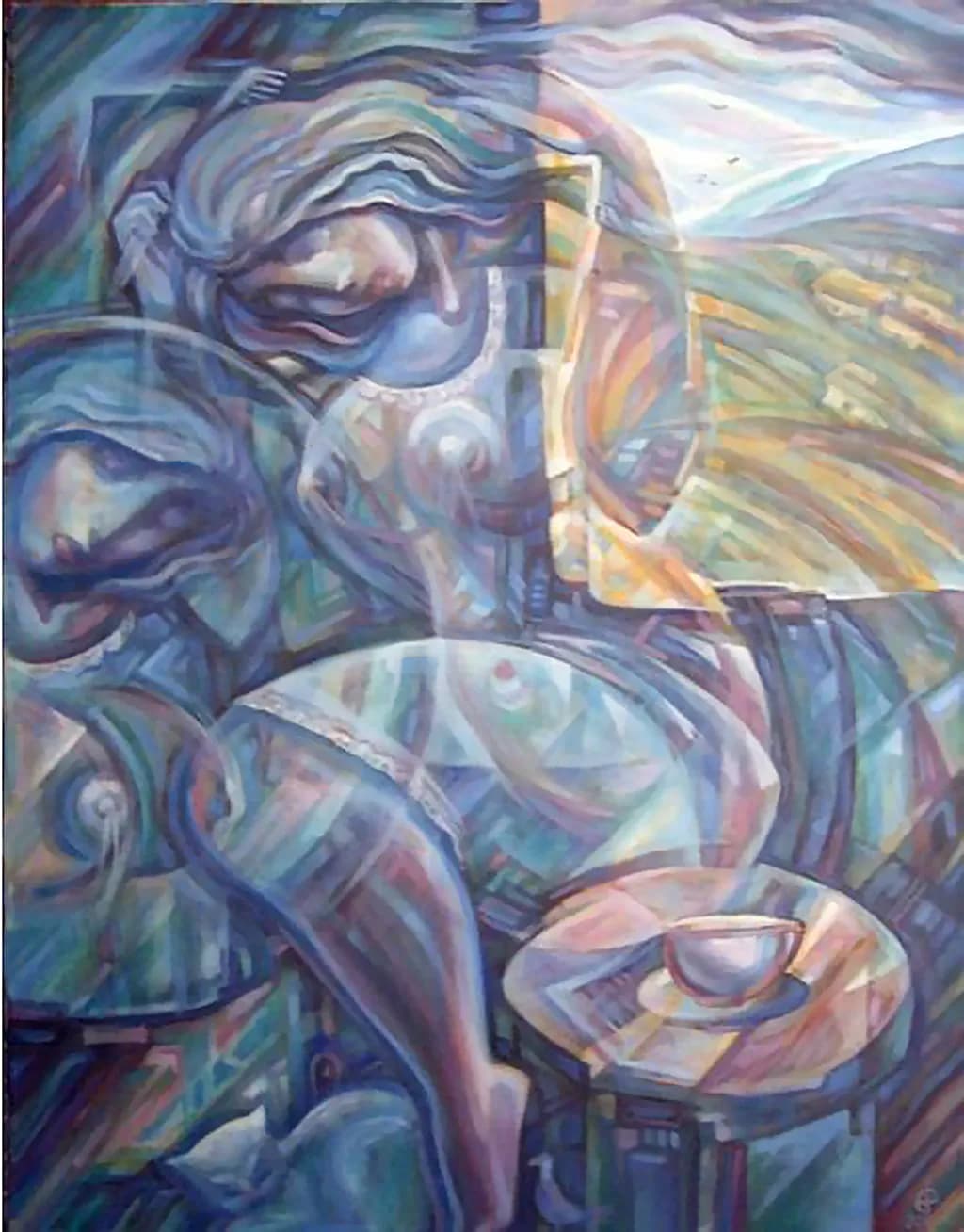 Window View with Cup
