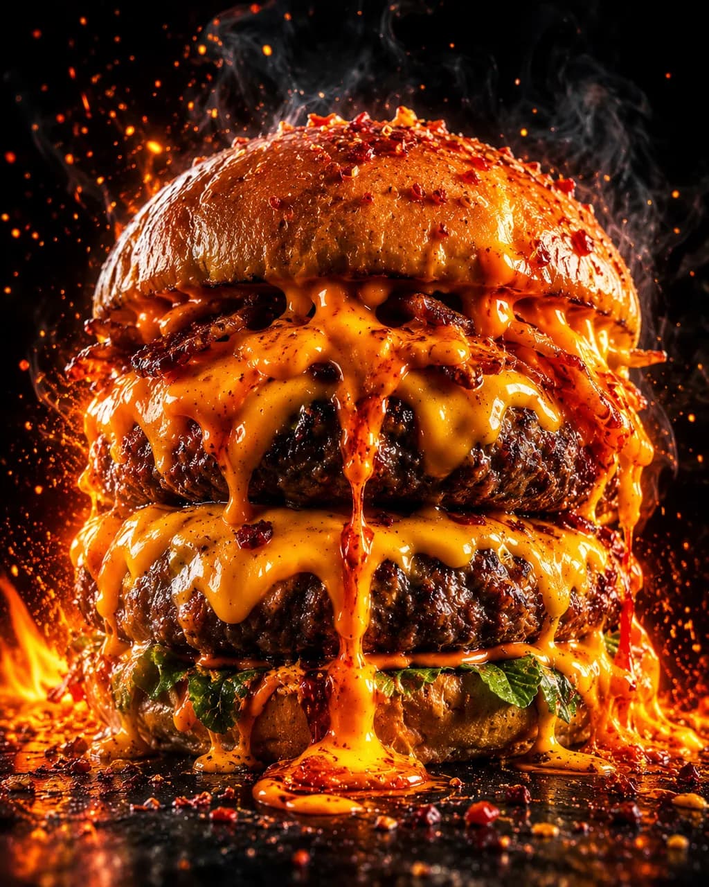 Molten Blaze Burger