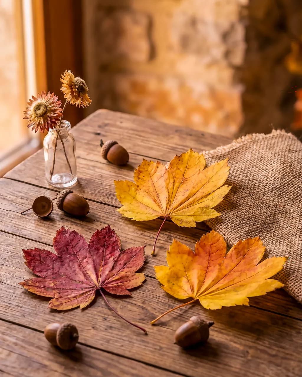 Fall Scene Leaves