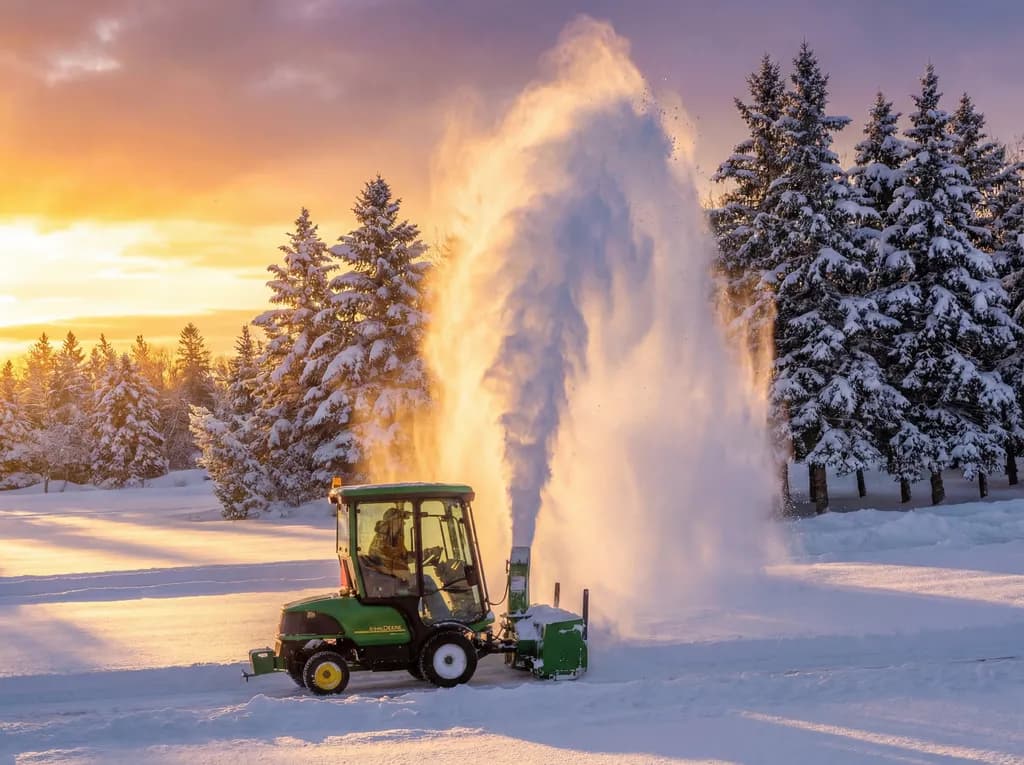 Snowblower in the Park