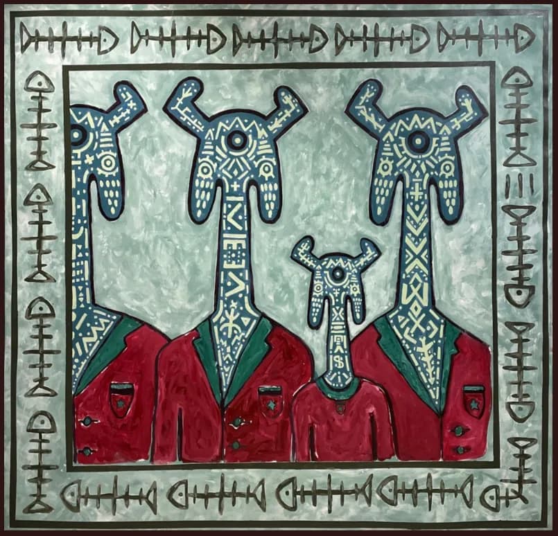 Giraffe Family Portrait