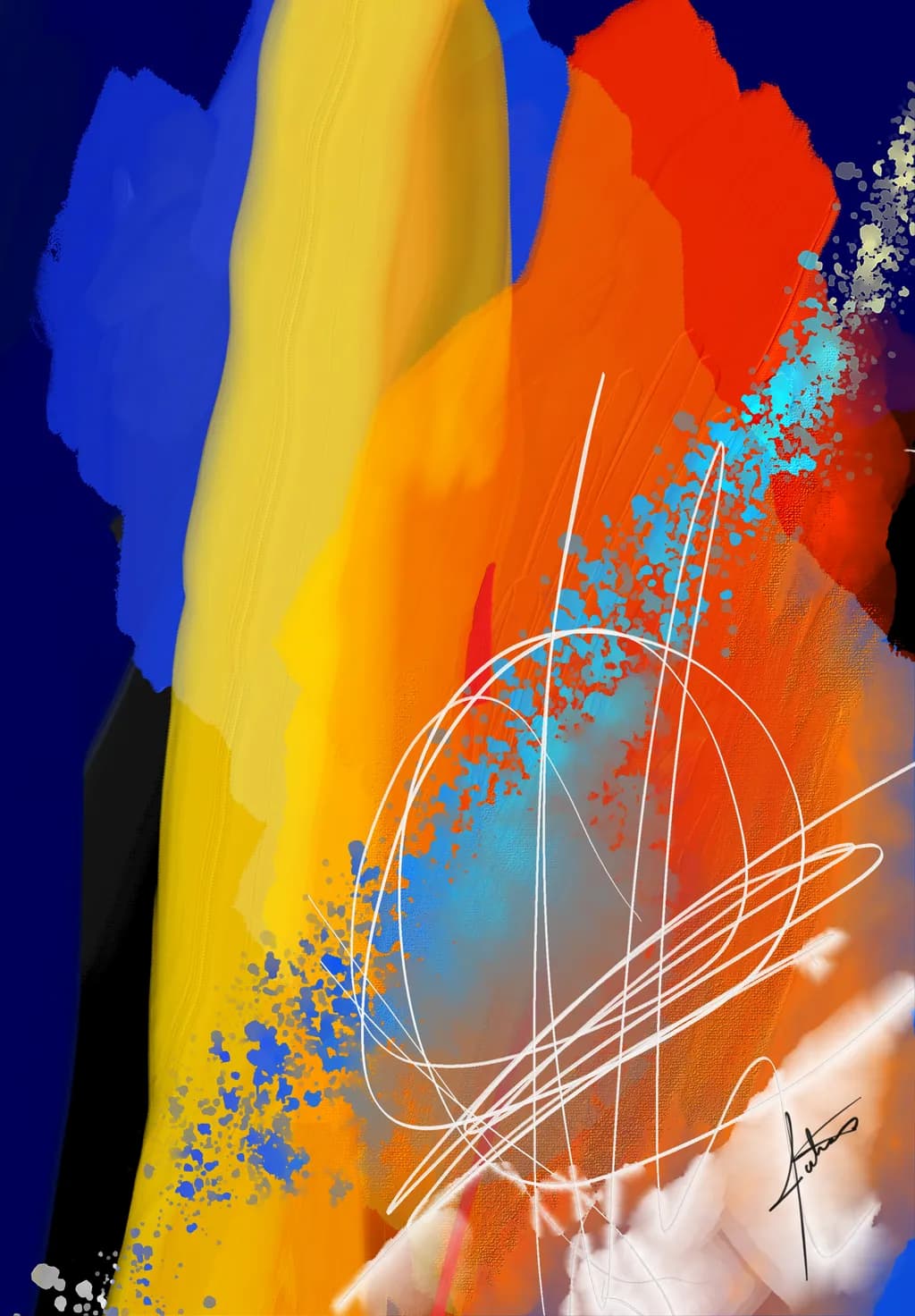 Untitled 120925 - Canvas digital print - 54 x 38 inches
