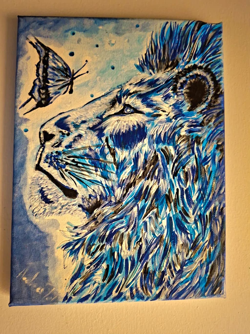 Lion and Butterfly