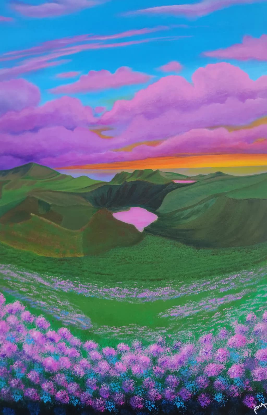 Mountain Sunset Blooms