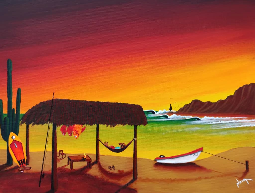 Desert Shoreline Sunset