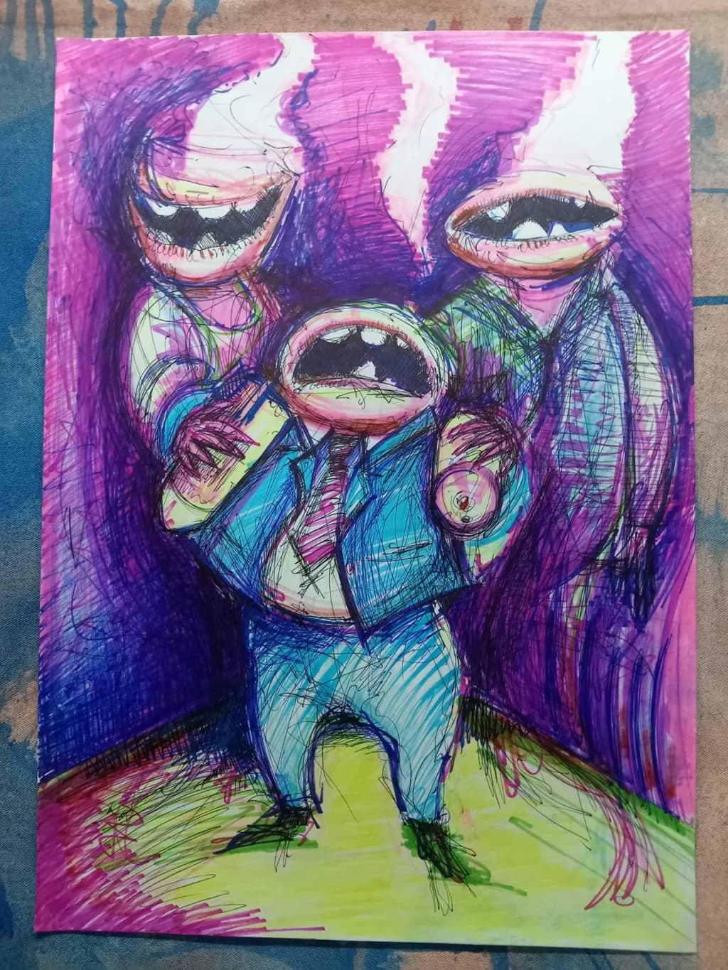 Abstract Trio Figures