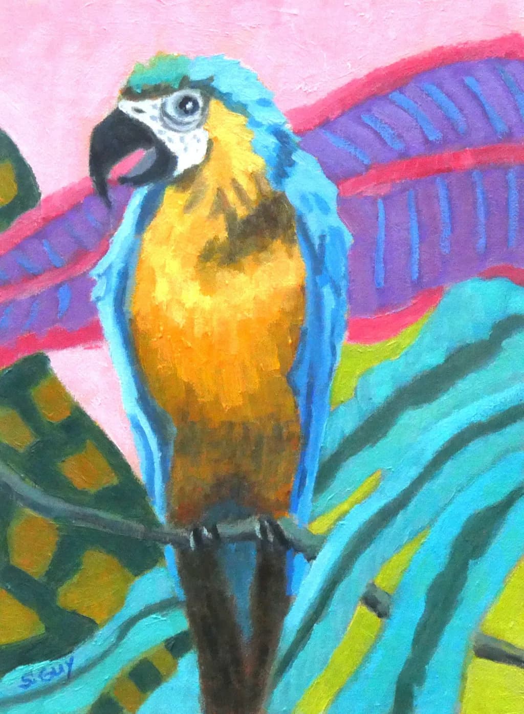 Colorful Parrot Wall Art: Perfect for Tropical Home Decor