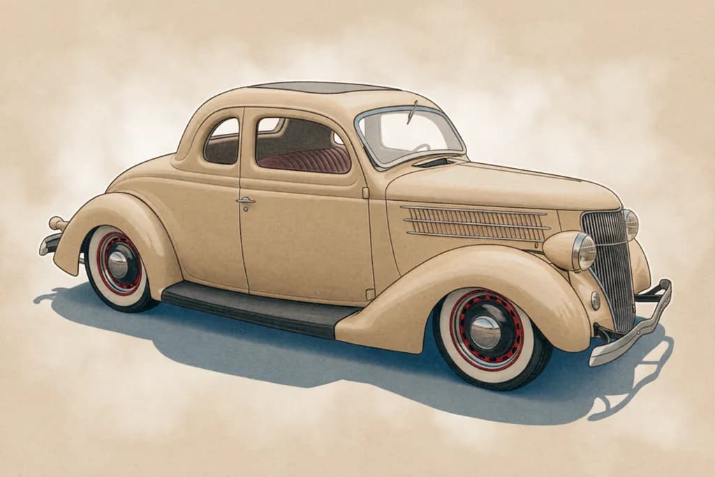 Classic Beige Automobile