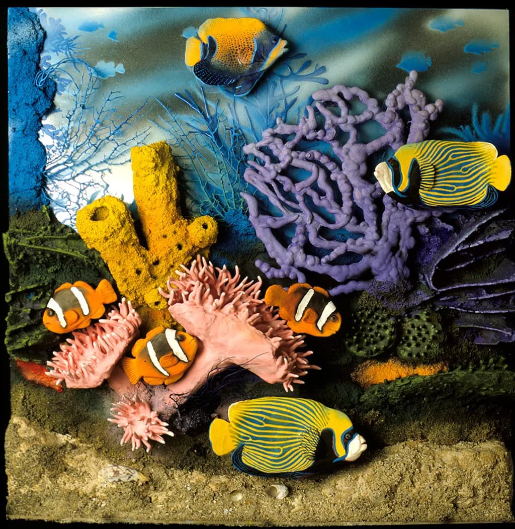 Reef Life - Sculpture - Cinnamon Clowns & Emperor Angels