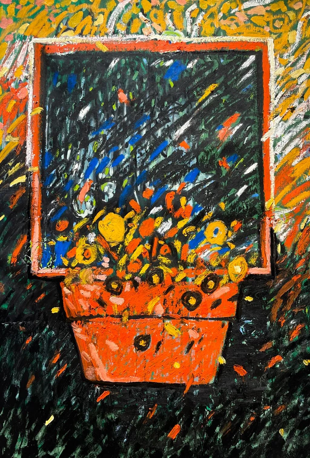 Flowers by the window