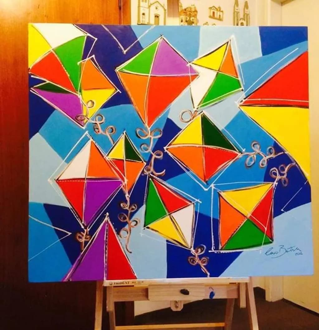 Colorful Kites Flight
