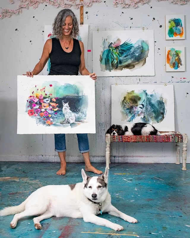 In the studio with Sophie and Casper