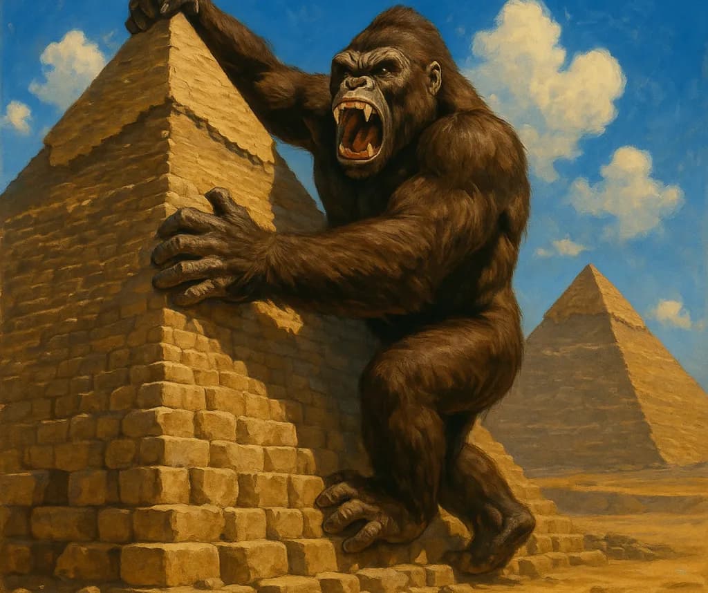 Gorilla at the Pyramids