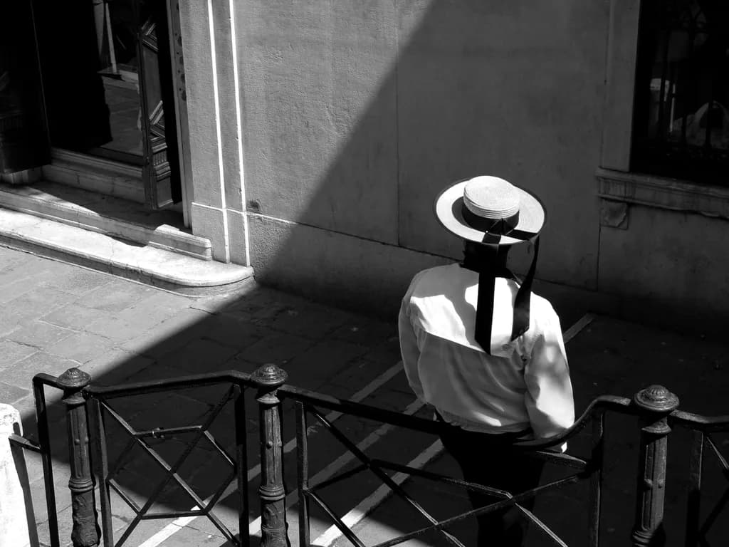 Gondolier in Venice